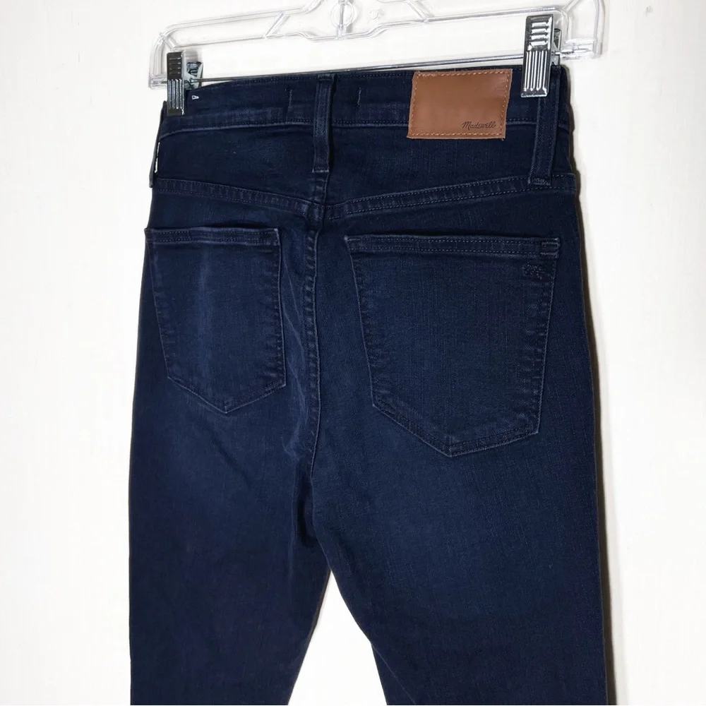 Madewell Navy Blue Colored Denim 9” High Rise Skinny Jeans